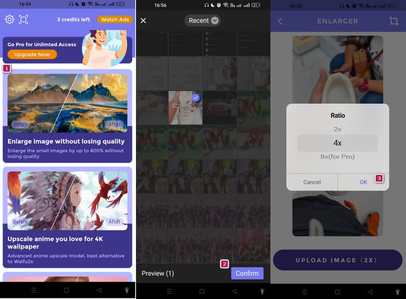 अपस्केल इमेज एआई एनलार्जर