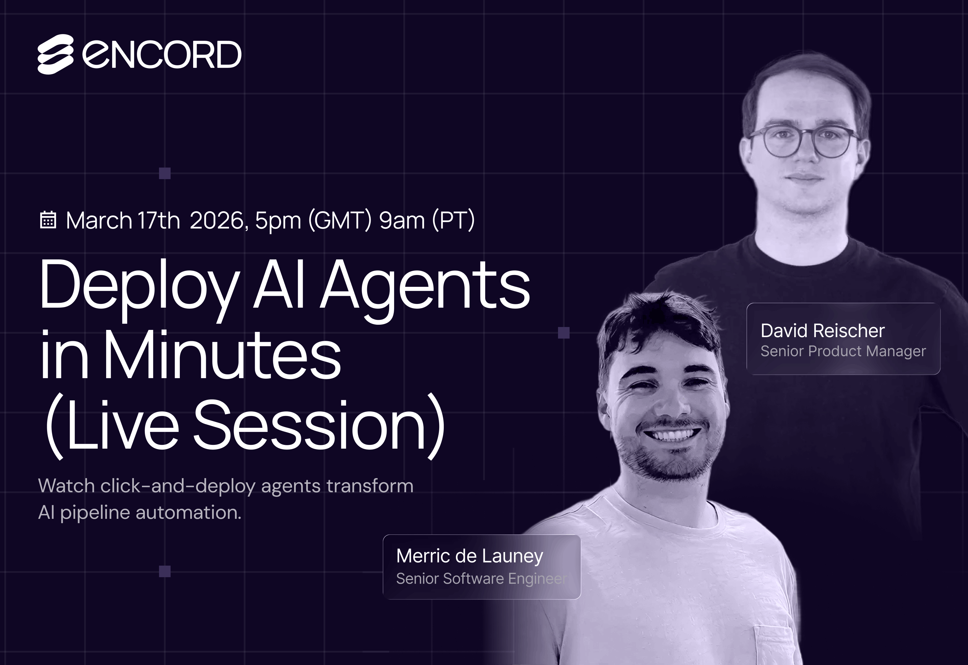 Deploy AI Agents in Minutes (Live Session)