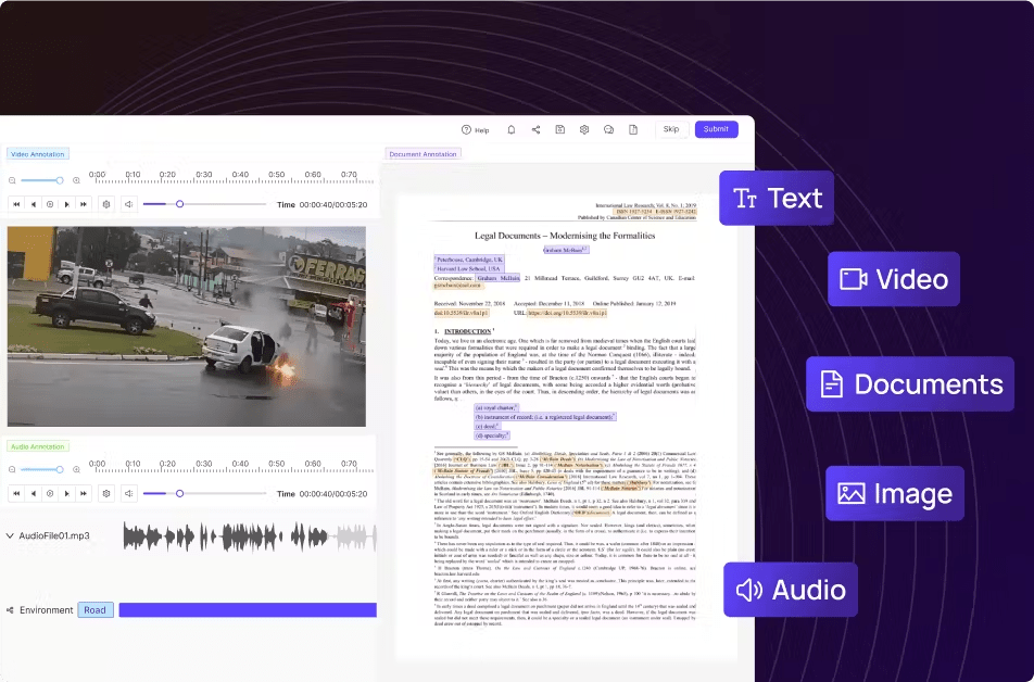 Analyze and annotate multimodal data in one view in Encord platform